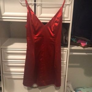 Red Satin Dress